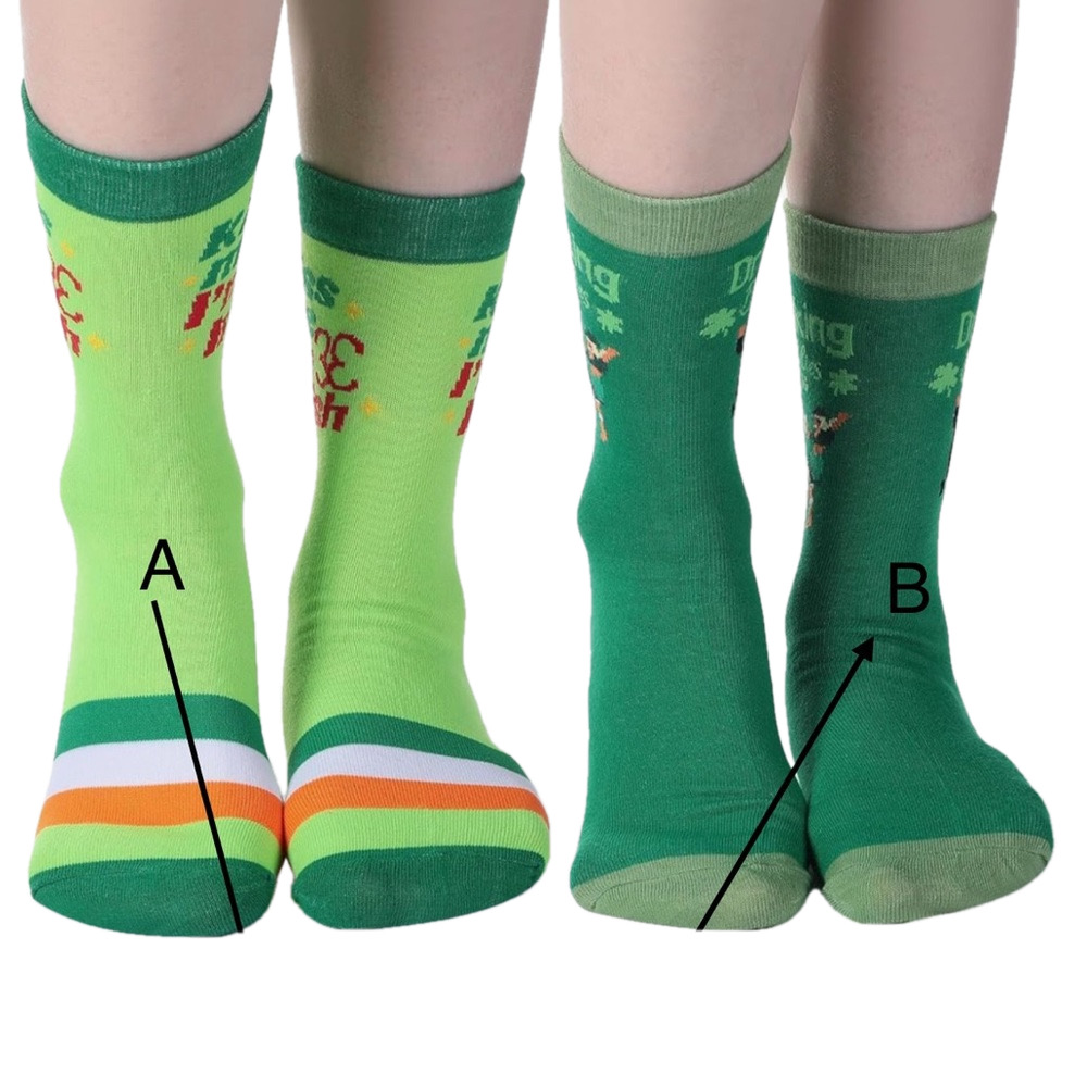 St. Patrick Day Socks Kiss Me I’m Irish or Drinking Buddies Socks